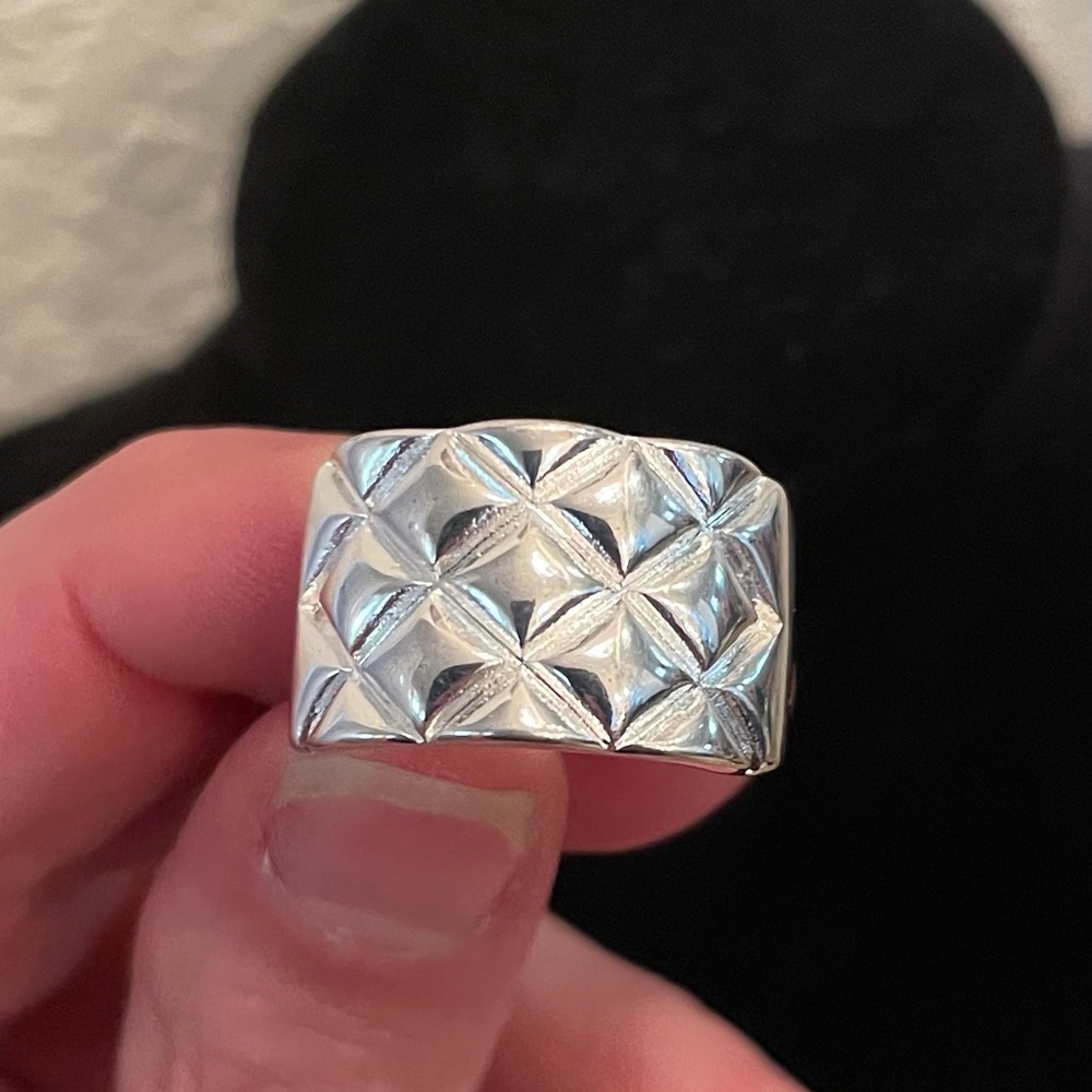 Solid Sterling Silver Stamped 925 Ring. - image 1